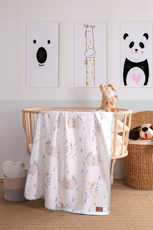 Polar Baskılı Bebek Battaniyesi 85X110Cm