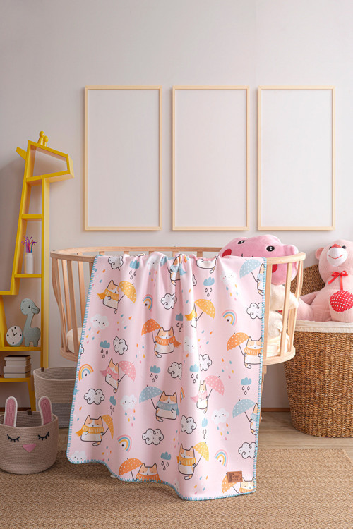 Polar Baskılı Bebek Battaniyesi 85X110Cm