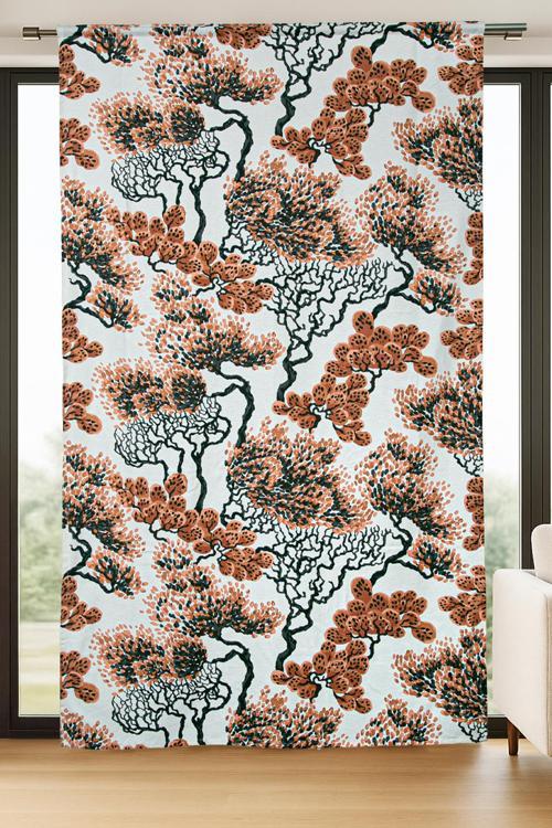 Taiga Fon Perde Bej Turuncu 140x240