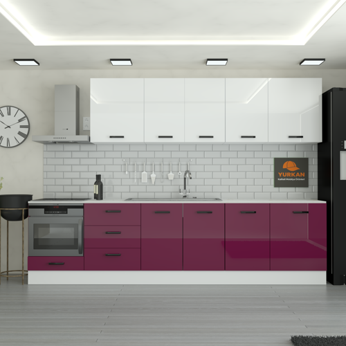 310 cm Mutfak DolabıMDF Kapak Tezgah Dahil YRKN310 102