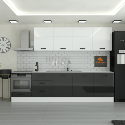 300 cm Mutfak DolabıMDF Kapak Tezgah Dahil YRKN300 99