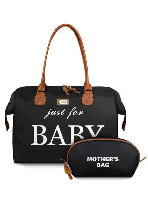 Just For Baby Anne Bebek Bakım Ve Kadın Çantası - Siyah