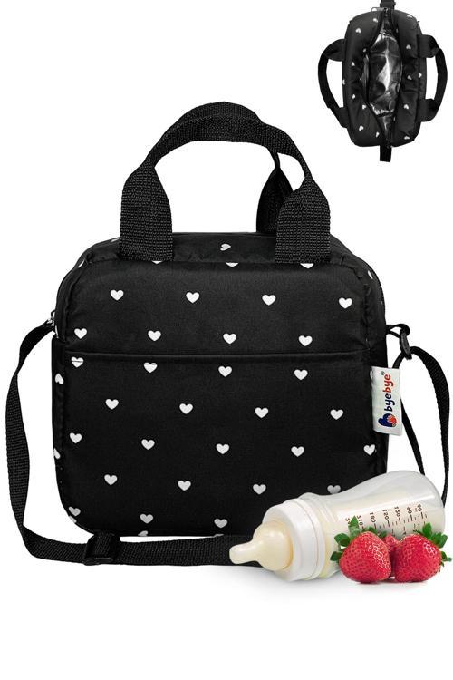 Beslenme Çantası Ve Termos Yemek Taşıma Çantası Omuz Askılı-Kalpli