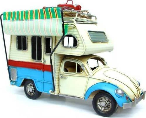 Dekoratif Metal Karavan Çerçeveli ,Kumbaralı Tenteli Biblo