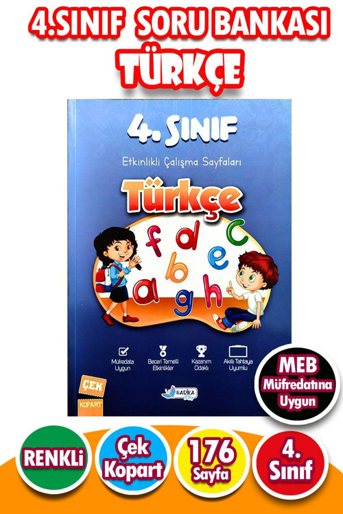 4.Sınıf Türkçe - Etkinlikli Çalışma Ve Soru Bankası Kitabı