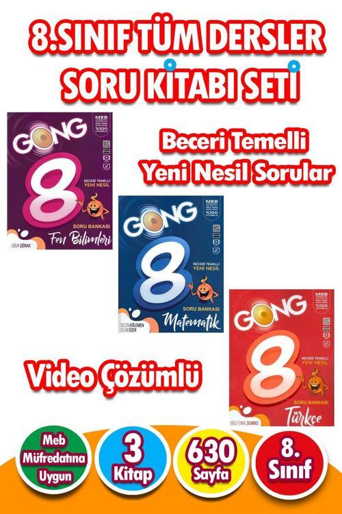 Lgs Hazırlık 8.Sınıf Matematik-Türkçe-Fen Bilgisi Soru Bankası Seti