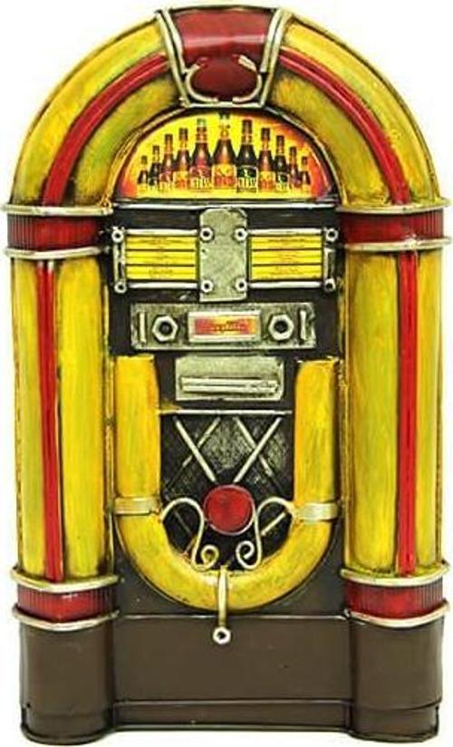 Dekoratif Metal Müzik Kutusu Kumbara Vintage Hediyelik