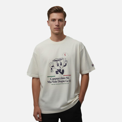 Erkek T-Shirt Navigli Caffé Relaxed Graphic Fam1087.10010