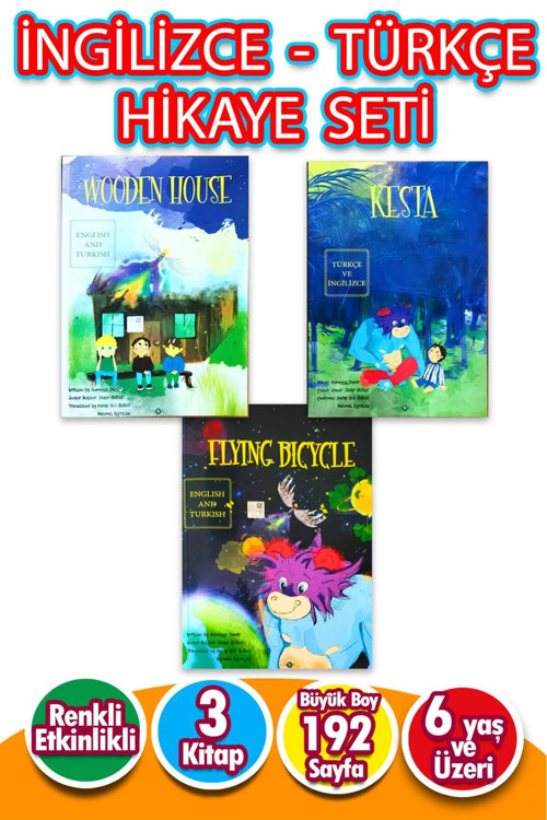 Ingilizce'Yi Kolay Öğreten Türkçe - Ingilizce Hikaye Seti 3 Kitap Etkinlikli