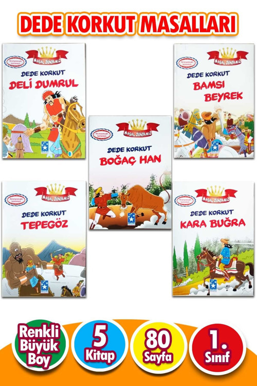 Dede Korkut Hikayeleri Seti 5 Kitap