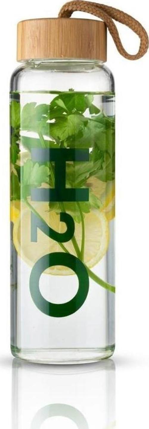 H2o Bambu Kapaklı Cam Matara 800 Ml - H2O75176