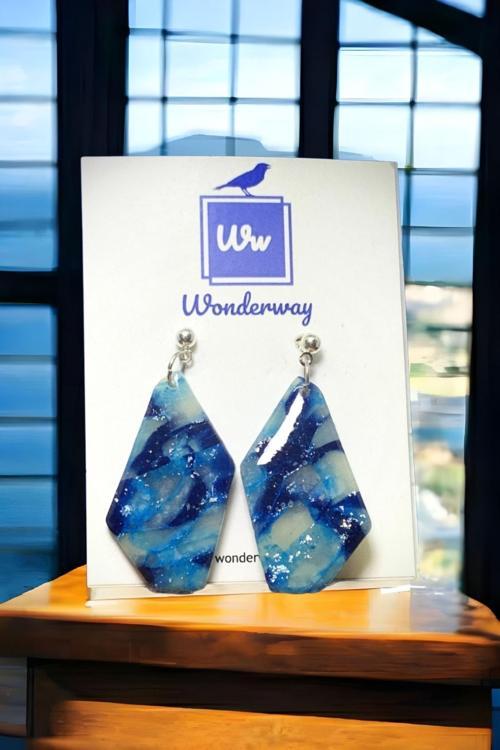 Özel Tasarım El Yapımı Polimer Kil Küpe Çok Renkli