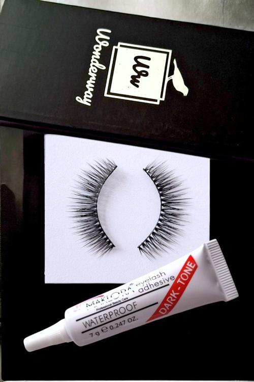 Doğal Takma Ipek Kirpik Ve Kirpik Yapıştırıcı Set