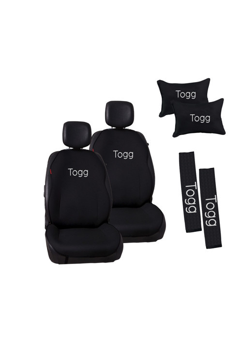 Togg Nakışlı Jakar Dokuma Oto Minder ve Konfor Seti