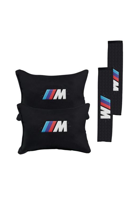 Bmw M Logo Nakışlı Oto Yastık Seti