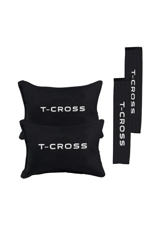 Volkswagen T-Cross Nakışlı Oto Yastık Seti