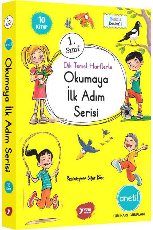 Yuva Yayınları Yuva 1. Sınıf Dik Temel Okumaya Ilk Adım Serisi Anetil Harf Grupları
