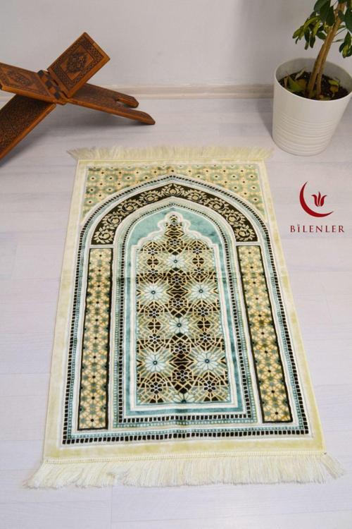 Lüks Kadife Seccade - 70x110 cm - Kalın Yumuşak Doku - Şık ve Konforlu