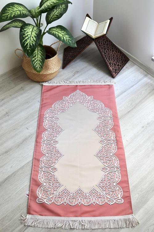 Astarlı Lüks Çeyizlik Seccade S1022 Pembe