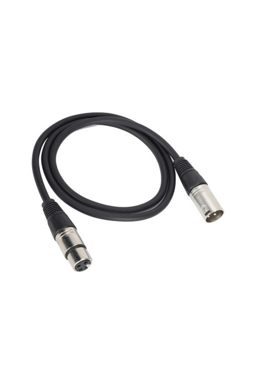 Mikrofon Kablosu 10 Metre Xlr Erkek - Xlr Dişi Siyah | Profesyonel Ses Kablosu