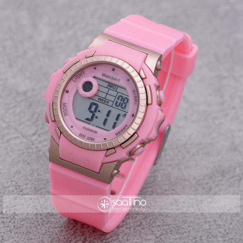 Pembe Kordon Full Fonksiyonlu Dijital Kız Çocuk Kol Saati ST-303915