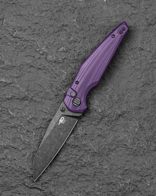 BESTECH SNAKEBIRD BG58E Mor G10 Sap 14C28N Çelik Çakı