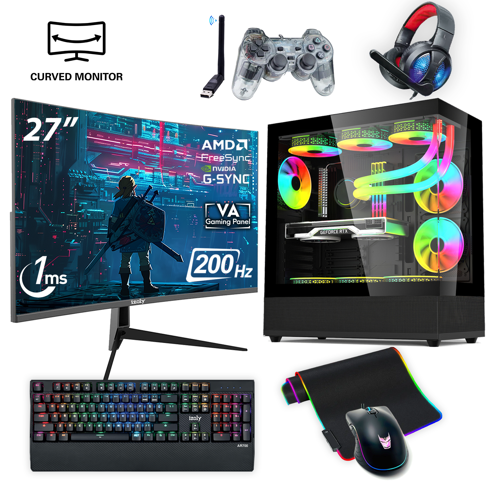 NextGen R5-C-X i5 14400F 32GB DDR5 1TB M.2 NVMe RTX 4060 8GB 27" 200HZ 240mm Sıvı Soğutma Oyuncu Masaüstü Bilgisayarı 