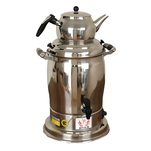 Paslanmaz Çay Otomatı 2 demlikli 14 Litre