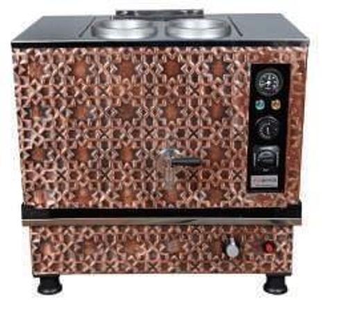 Bakır Pro Kompakt Full Otomatik Çay Makinası 2 Demlikli 20 Litre Elektrikli Doğalgazlı