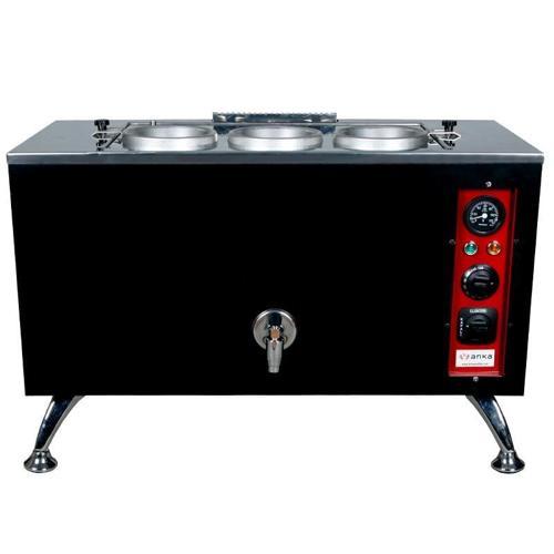 Pro Elektrikli Full Otomatik Çay Kazanı 3 Demlikli 30 Litre Siyah