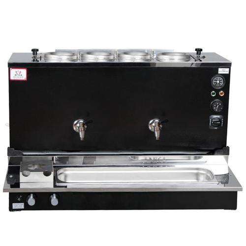 Pro Plus Otomatik Çay Kazanı 4 Demlikli 40 Litre Siyah Tüp+Elektrik