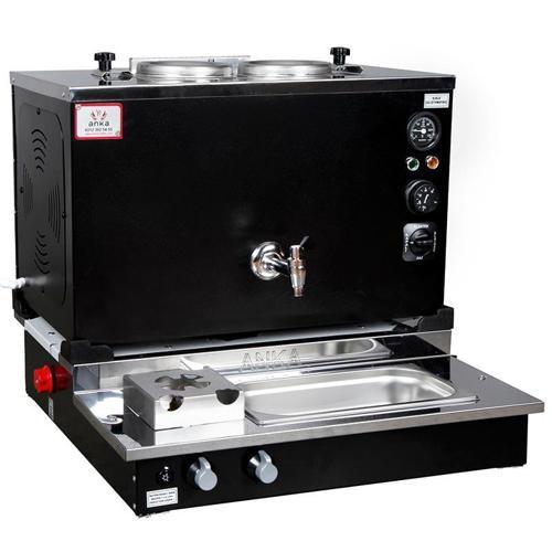 Pro Plus Otomatik Çay Kazanı, 2 Demlikli,20 Litre Siyah Elektrik+Doğalgaz