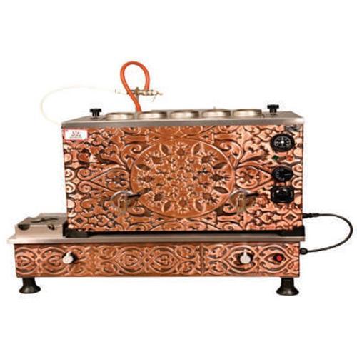 Bakır Turbo Elektrikli Full Otomatik 5 Demlikli 50 Litre Çay Kazanı