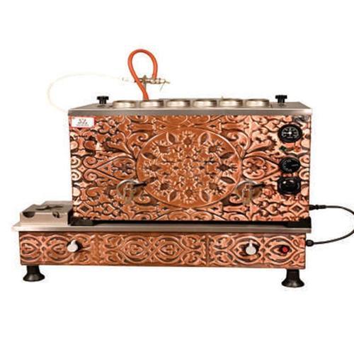 Turbo Full Otomatik Elektrikli Doğalgazlı Çay Kazanı 6 Demlikli 60 Litre Bakır