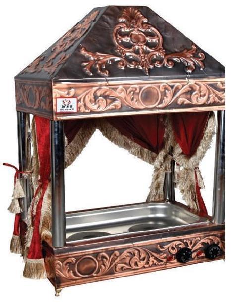 Davlumbazlı Setüstü Kumda Kahve Makinası 66x34x60 cm