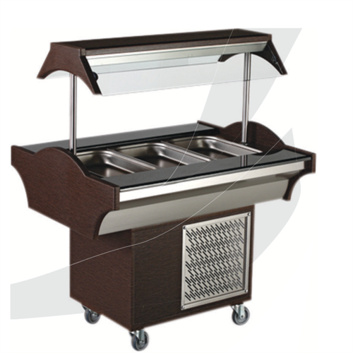 CSA Karacasan Dört Küvetli Salad Bar Ünitesi & Beyaz İnci Salad Bar