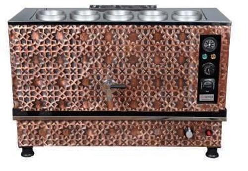 Bakır Pro Kompakt Full Otomatik Çay Makinası 5 Demlikli 50 Litre Elektrikli Tüplü