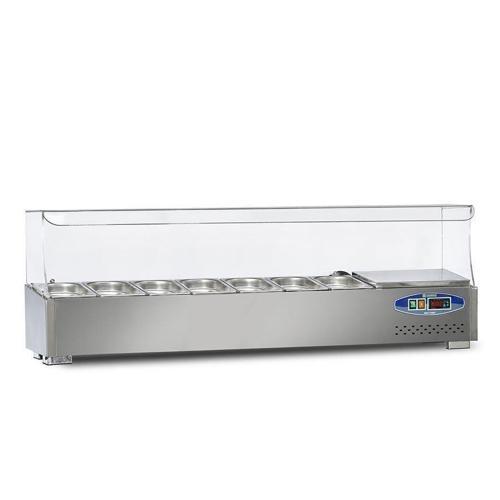 Soğutmalı Set Üstü Salad Bar 7 Küvet 150 x 35 x 40 (cm)