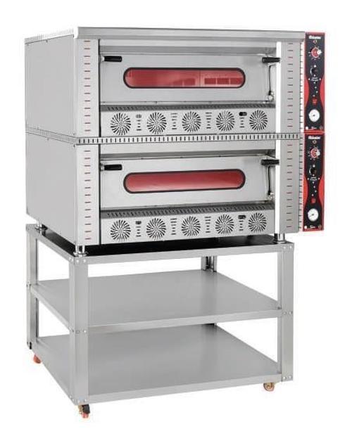Çift Katlı Pizza Fırını Doğalgazlı 6 + 6 Pizza