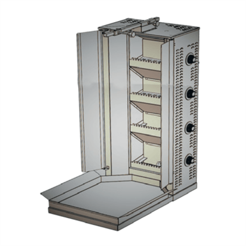 CSA Karacasan  4 Radyanlı Lavataş Döner Ocağı Makinesi