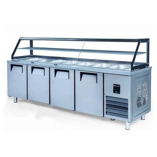 Servis Buzdolabı 650 Lt 4 Kapılı Camlı