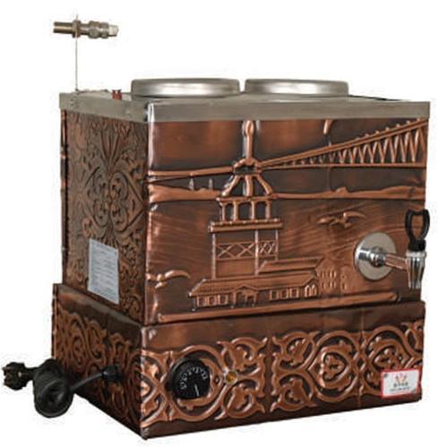 Eko Elektrikli Çay Kazanı 3 Demlikli 34 Litre Bakır