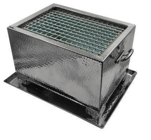 Krom Masa Üstü Mangal