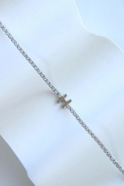 İthal Seri H Harfi Su Yolu Kadın Çelik Bileklik Kararmaz Renk Atmaz