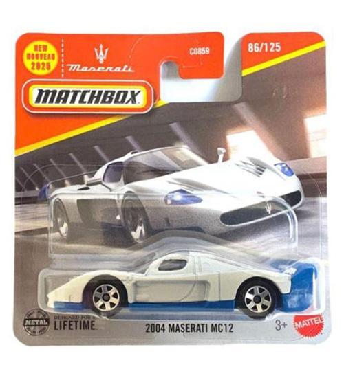 Matchbox - 2004 Maserati MC12 - Beyaz (1/64) 2025 Case