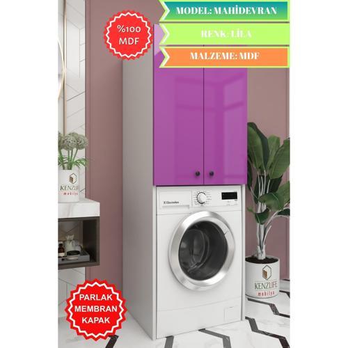 membran çamaşır-kurutma-bulaşık makinesi dolabı mahidevran llabyz düz 180*70*60 mebran kapak mdf gövde