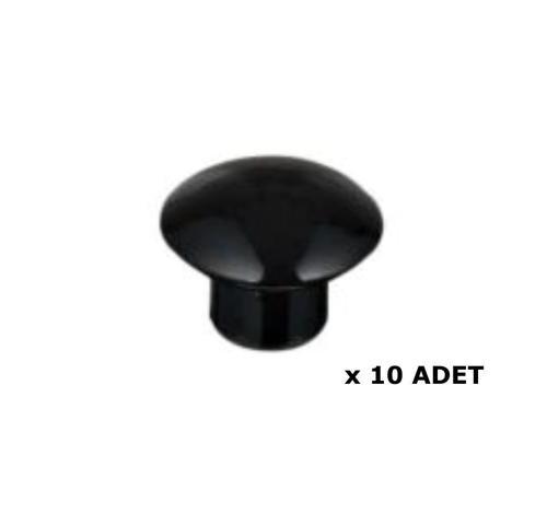 mobilya kulpu düğme kulp siyah plastik dolap kulbu 10 adet kulp