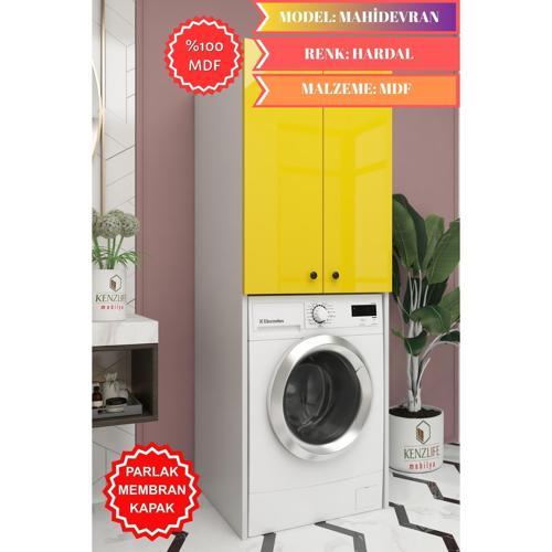 membran çamaşır-kurutma-bulaşık makinesi dolabı mahidevran hrdbyz düz 180*70*60 mebran kapak mdf gövde