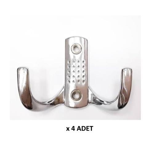 elbise banyo askılığı krom metal  askı askılık 4 adet