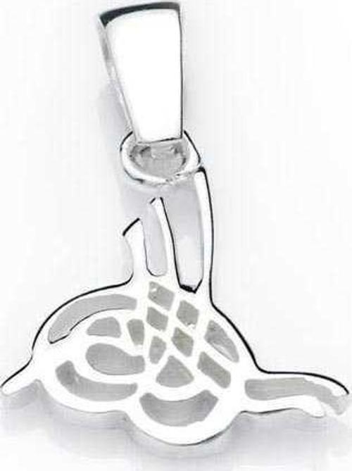 925 Ayar Gümüş Tuğralı Gümüş Kolye